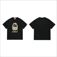 Bape Short Round Collar T-shirt S-XXL (91)