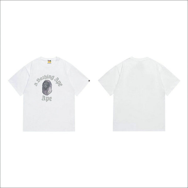 Bape Short Round Collar T-shirt S-XXL (84)