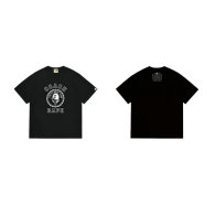 Bape Short Round Collar T-shirt S-XXL (132)