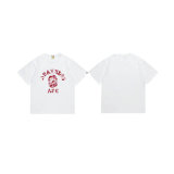 Bape Short Round Collar T-shirt S-XXL (138)