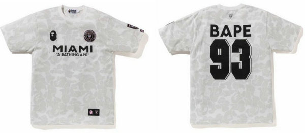 Bape Short Round Collar T-shirt M-XXXL (47)