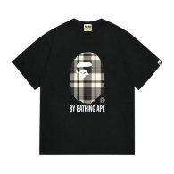Bape Short Round Collar T-shirt S-XXL (66)