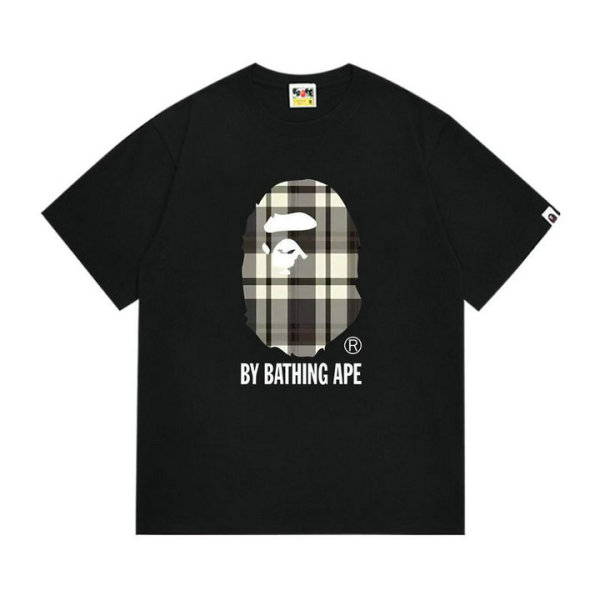 Bape Short Round Collar T-shirt S-XXL (66)