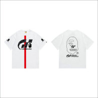 Bape Short Round Collar T-shirt S-XXL (37)