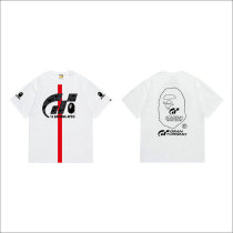 Bape Short Round Collar T-shirt S-XXL (37)