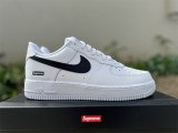Authentic Supreme x Nike Air Force 1 White/Black