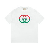 Gucci Short Round Collar T-shirt S-XL (8)