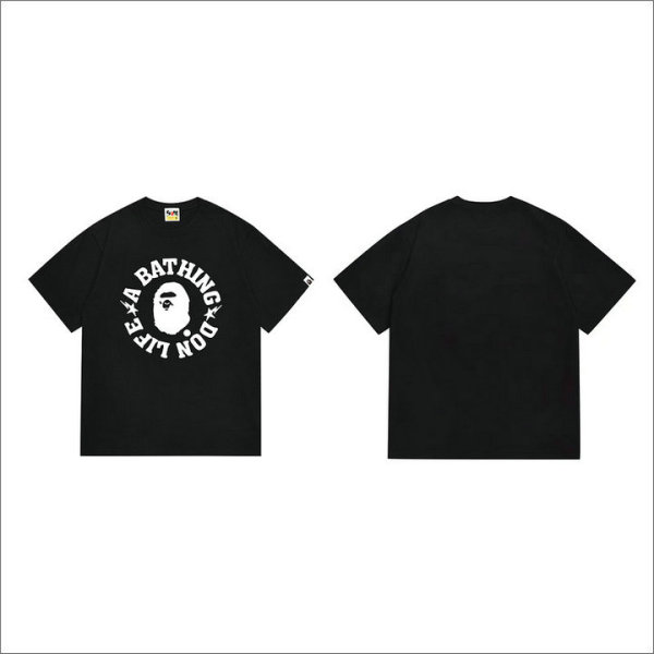 Bape Short Round Collar T-shirt S-XXL (28)