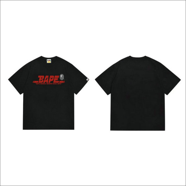 Bape Short Round Collar T-shirt S-XXL (116)