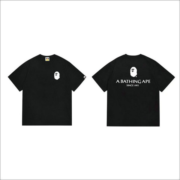 Bape Short Round Collar T-shirt S-XXL (117)