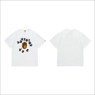 Bape Short Round Collar T-shirt S-XXL (45)