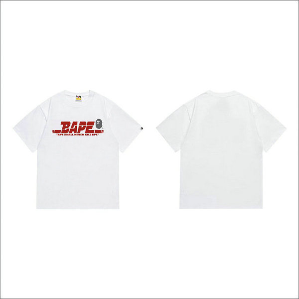 Bape Short Round Collar T-shirt S-XXL (115)