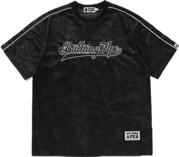 Bape Short Round Collar T-shirt M-XXXL (53)