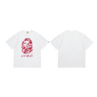 Bape Short Round Collar T-shirt S-XXL (159)