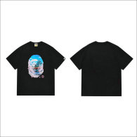 Bape Short Round Collar T-shirt S-XXL (51)