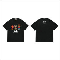 Bape Short Round Collar T-shirt S-XXL (59)