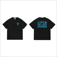 Bape Short Round Collar T-shirt S-XXL (124)
