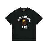 Bape Short Round Collar T-shirt S-XXL (11)