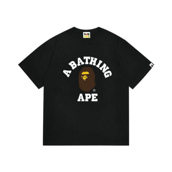 Bape Short Round Collar T-shirt S-XXL (11)