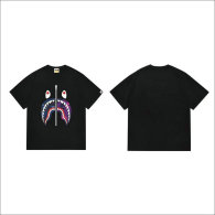 Bape Short Round Collar T-shirt S-XXL (108)
