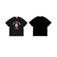Bape Short Round Collar T-shirt S-XXL (135)