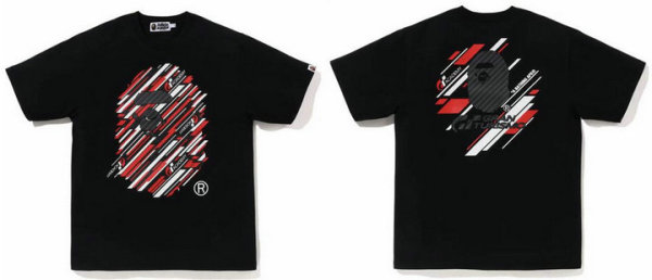 Bape Short Round Collar T-shirt M-XXXL (58)