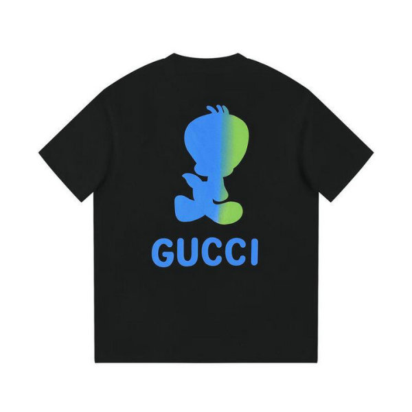 Gucci Short Round Collar T-shirt S-XL (26)