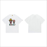 Bape Short Round Collar T-shirt S-XXL (94)
