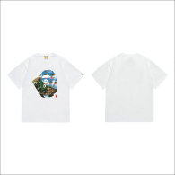 Bape Short Round Collar T-shirt S-XXL (62)