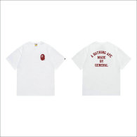 Bape Short Round Collar T-shirt S-XXL (88)