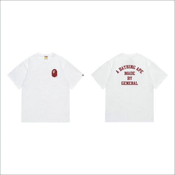 Bape Short Round Collar T-shirt S-XXL (88)