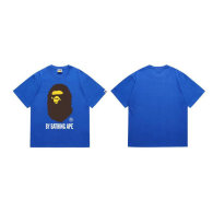 Bape Short Round Collar T-shirt S-XXL (6)