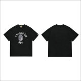Bape Short Round Collar T-shirt S-XXL (83)