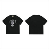 Bape Short Round Collar T-shirt S-XXL (83)