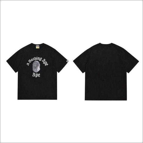 Bape Short Round Collar T-shirt S-XXL (83)