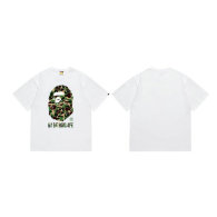Bape Short Round Collar T-shirt S-XXL (163)