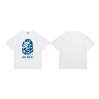 Bape Short Round Collar T-shirt S-XXL (162)