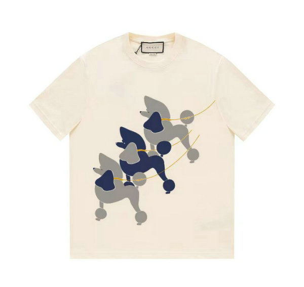 Gucci Short Round Collar T-shirt XS-L (195)