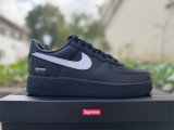 Authentic Supreme x Nike Air Force 1 Low Black/White