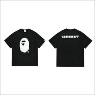 Bape Short Round Collar T-shirt S-XXL (97)