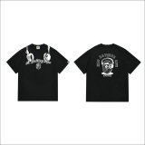 Bape Short Round Collar T-shirt S-XXL (90)