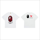 Bape Short Round Collar T-shirt S-XXL (33)