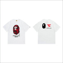 Bape Short Round Collar T-shirt S-XXL (33)