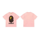 Bape Short Round Collar T-shirt S-XXL (1)