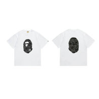 Bape Short Round Collar T-shirt S-XXL (127)