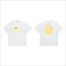Bape Short Round Collar T-shirt S-XXL (40)