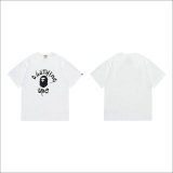 Bape Short Round Collar T-shirt S-XXL (81)