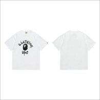 Bape Short Round Collar T-shirt S-XXL (81)