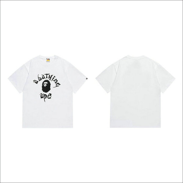 Bape Short Round Collar T-shirt S-XXL (81)