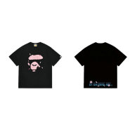 Bape Short Round Collar T-shirt S-XXL (142)